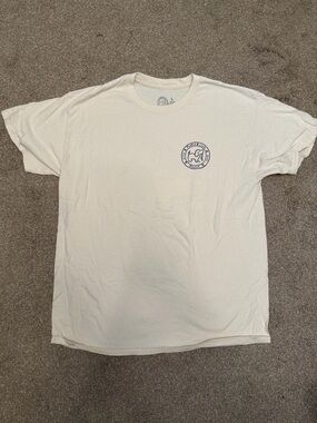 Men's Cream Short-Sleeve Logo T-Shirt